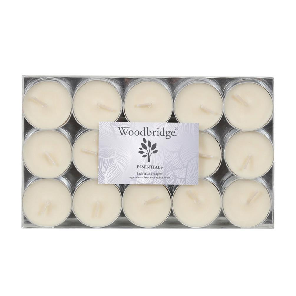 Woodbridge Ivory Unscented Tealights (Pack of 15) £2.24